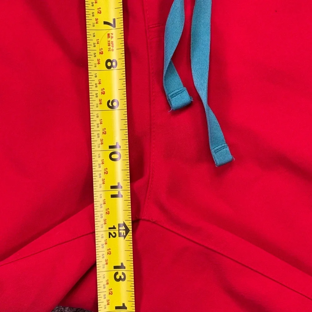 FIGS Men's‎ Tansen Jogger Scrub Pants XL Short Red Technical Stretch EUC